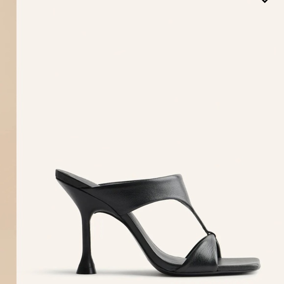 Reformation Aubree Cutout High Heel Sandal Black - Size 7 - Picture 1 of 2